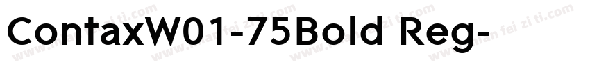 ContaxW01-75Bold Reg字体转换